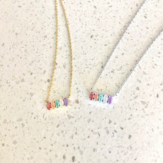 Pastel Bar Necklace
