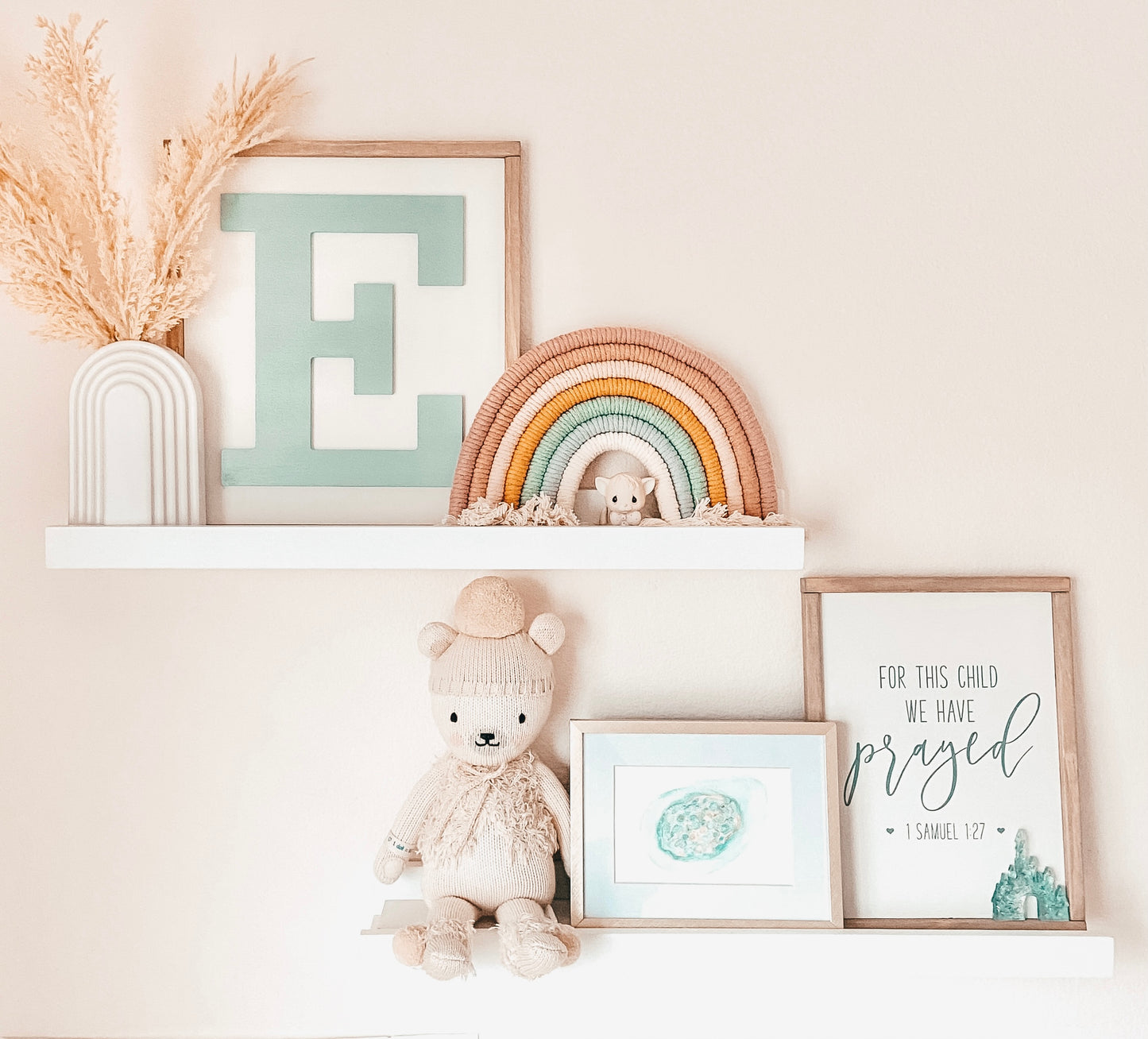 For This Child We Have Prayed Wooden Sign
