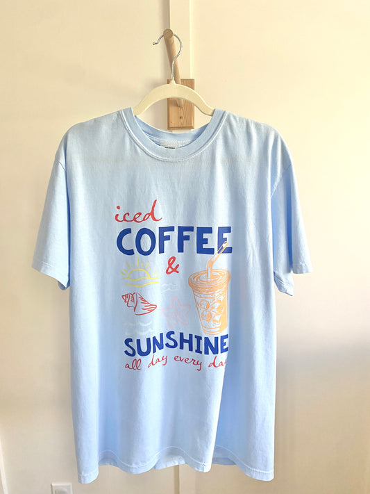 Sky Blue Iced Coffee Tee