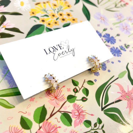 Lavender Blush Hoops