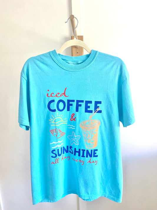 Teal Iced Coffee Tee