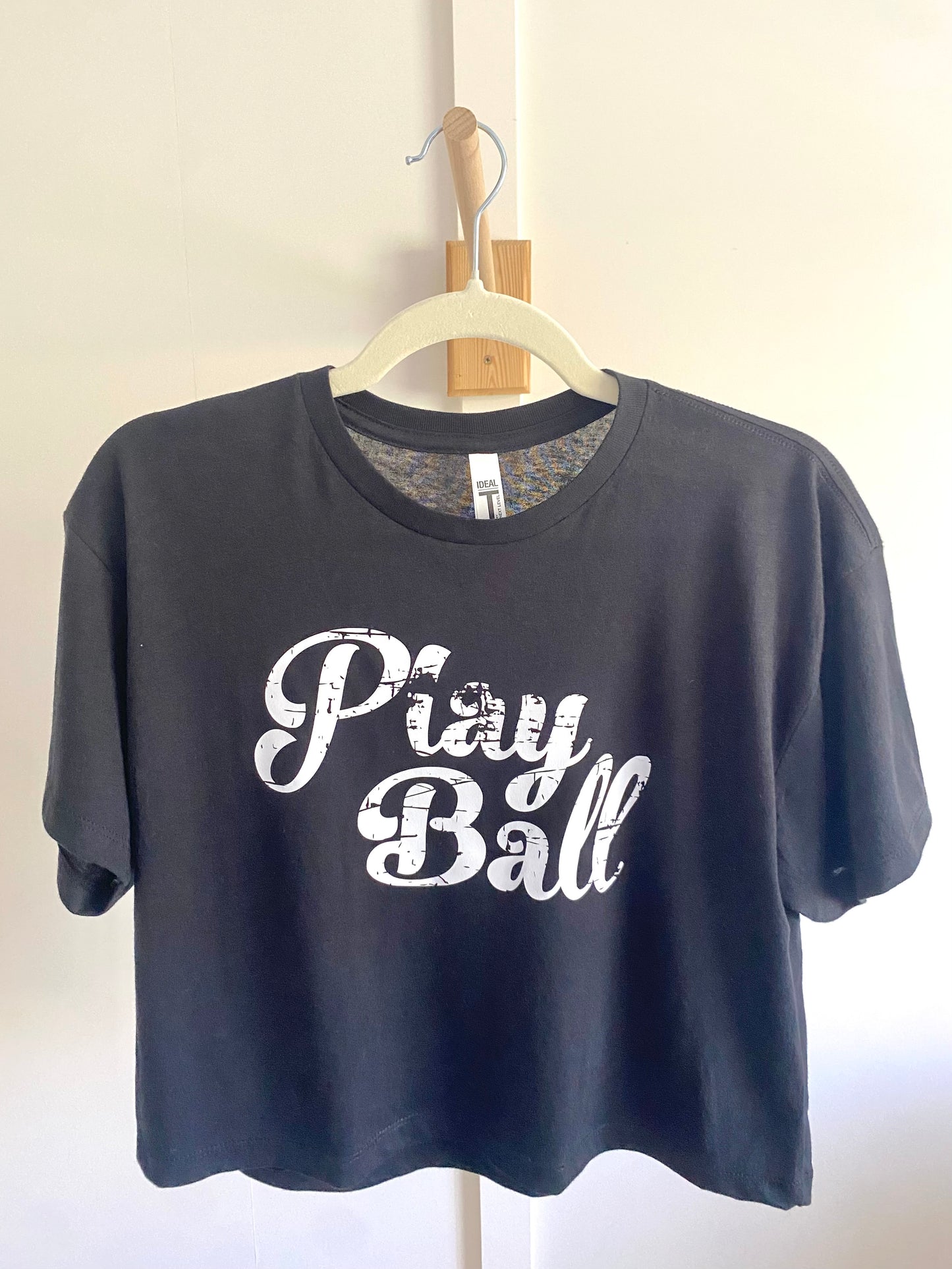 Black Play Ball Tee